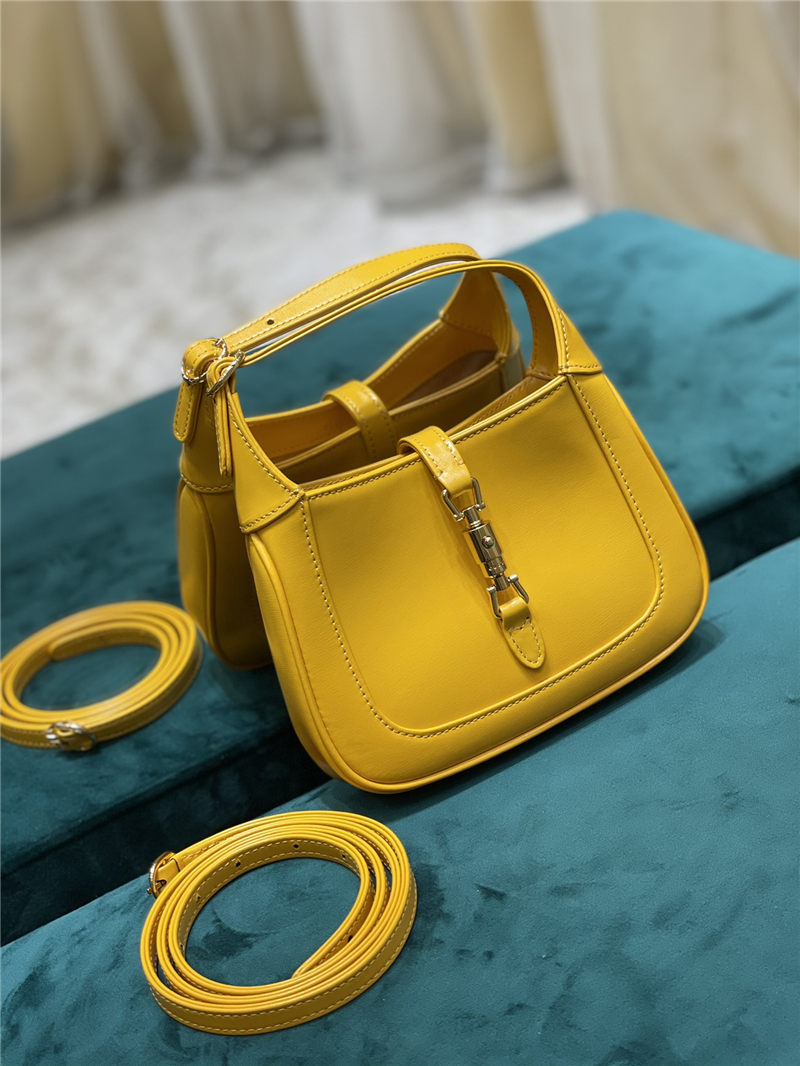 Jackie 1961 mini shoulder bag 637091 leather yellow High