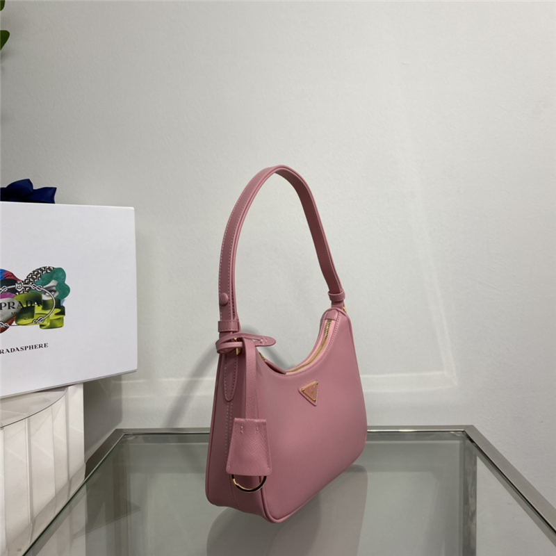 Prada Re-Edition Saffiano leather mini bag 1BC204 Pink High