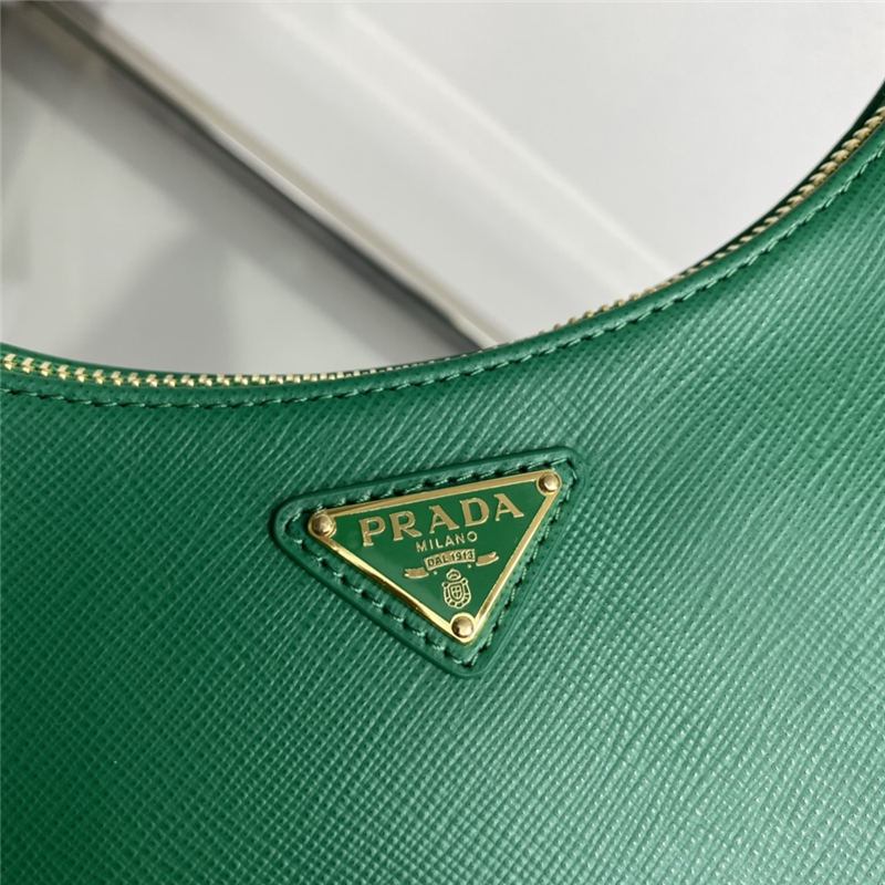 Prada Re-Edition Saffiano leather mini bag 1BC204 Green High