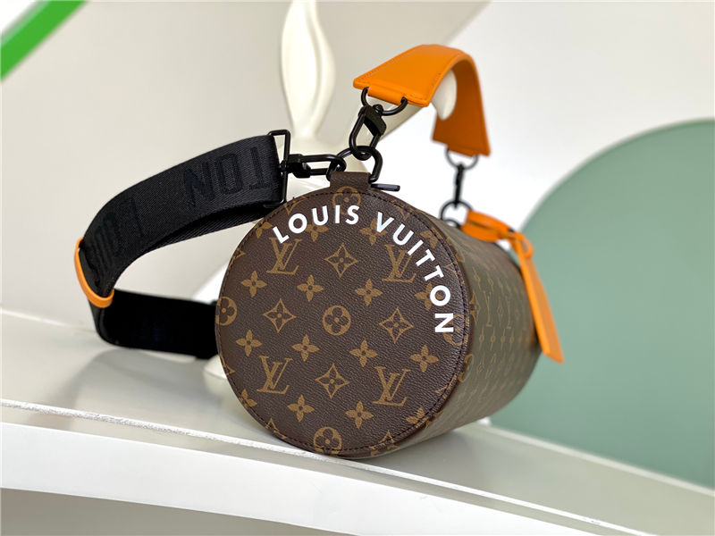 Louis Vuitton Soft Polochon MM Monogram Macassar M46691 High