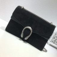 DIONYSUS GG SMALL SHOULDER BAG 400249 Suede Black high