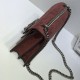 DIONYSUS GG SMALL SHOULDER BAG 400249 Suede Red high