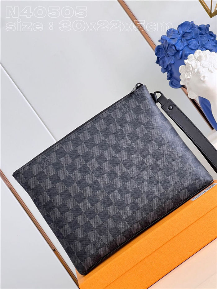 Louis Vuitton Takeoff Pouch Damier Graphite N40505 High