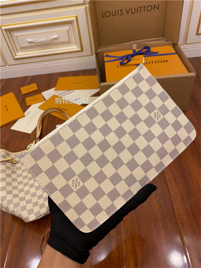 Louis Vuitton Neverfull MM Bag Damier Azur N41361 Top