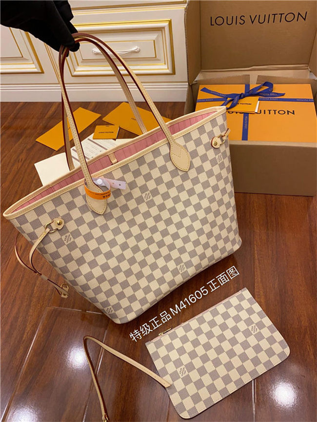 Louis Vuitton Neverfull MM Bag Damier Azur N41605 Top