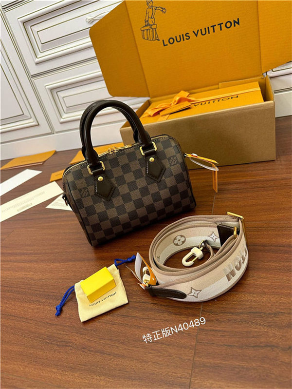 Louis Vuitton SPEEDY BANDOULIÈRE 20 Damier Ebene N40489 Top