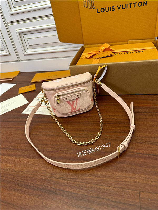 Louis Vuitton Mini Bumbag Monogram Empreinte embossed supple grained cowhide leather M82347 Top