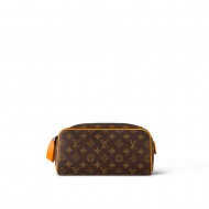 Louis Vuitton DOPP KIT TOILET POUCH Monogram Macassar coated canvas M46696 Top