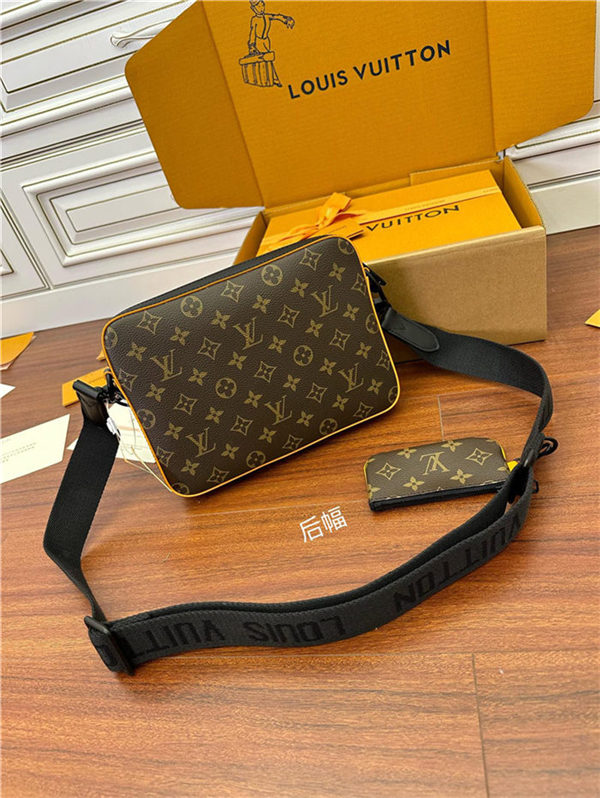 Louis Vuitton Trio Messenger Monogram Macassar coated canvas M46694 Top