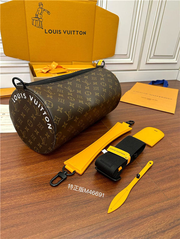 Louis Vuitton Soft Polochon MM Monogram Macassar M46691 Top