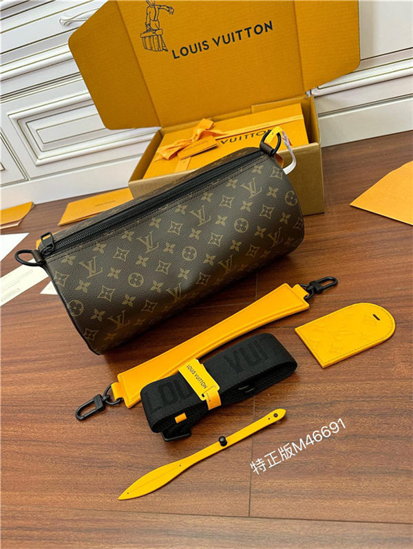 Louis Vuitton Soft Polochon MM Monogram Macassar M46691 Top