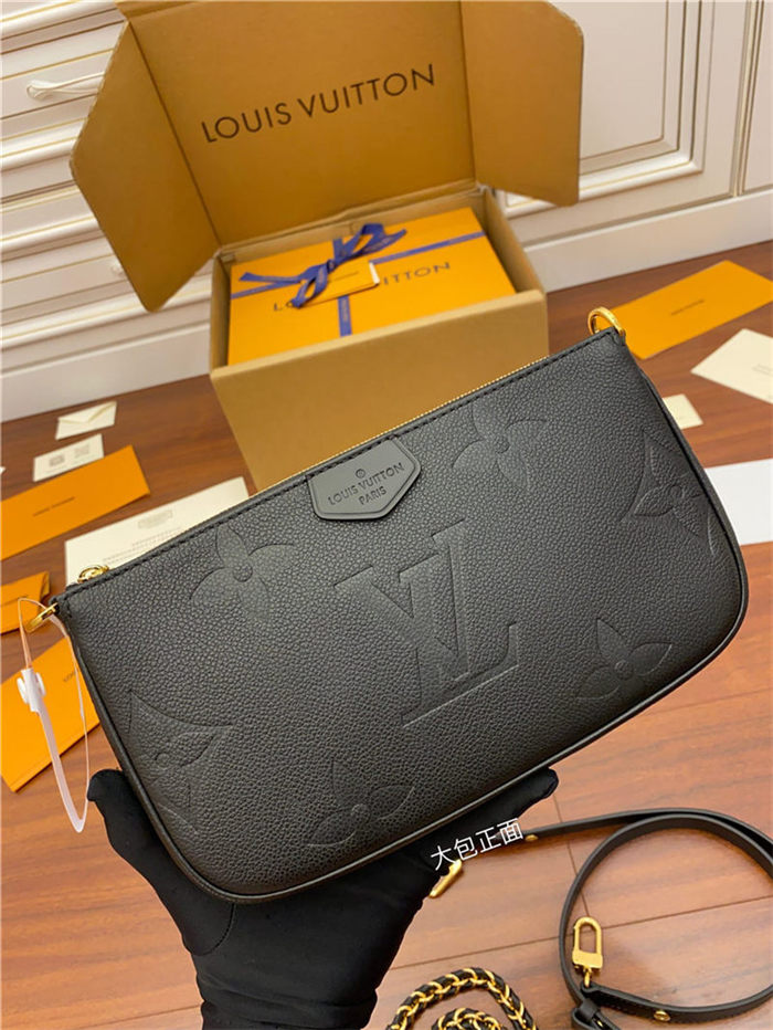 Louis Vuitton Multi Pochette Accessoires Embossed supple grained cowhide leather M80399 Top