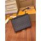 Louis Vuitton POCHETTE VOYAGE MM Monogram Eclipse coated canvas and Monogram Eclipse Reverse coated canvas M69535 Top