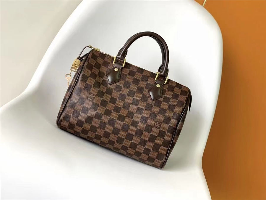 LV Speedy Bandoulière 25 Damier Ebene N41365 (No Strap) High