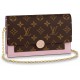 Louis Vuitton FLORE CHAIN WALLET M67405 Rose Ballerine Top