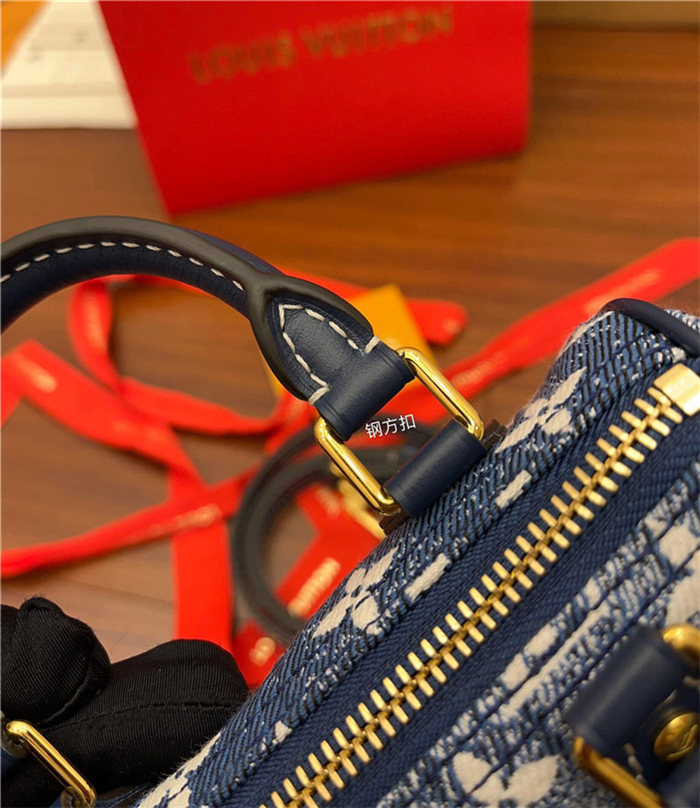 Louis Vuitton NANO SPEEDY Monogram jacquard denim Blue M81168 Top