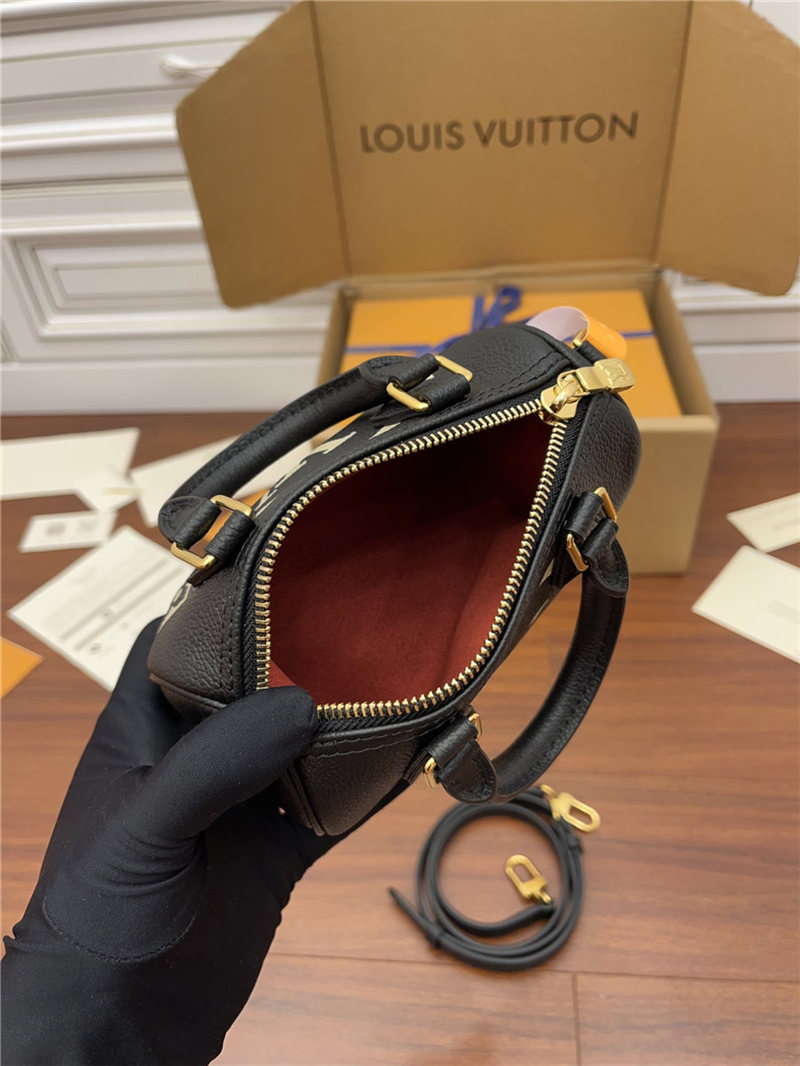 Louis Vuitton NANO SPEEDY Monogram Empreinte Leather M81456 Top