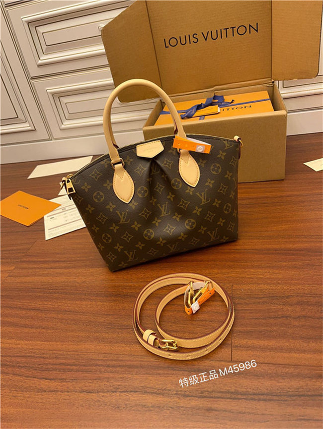 Louis Vuitton Boétie PM zipped tote Monogram coated canvas M45986 Top