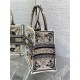 MEDIUM Dior BOOK TOTE Butterfly Bandana Embroidery Beige High