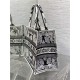 MEDIUM Dior BOOK TOTE Butterfly Bandana Embroidery Black High