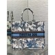 LARGE Dior BOOK TOTE Toile de Jouy Mexico Embroidery Black High