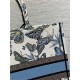 LARGE Dior BOOK TOTE Toile de Jouy Mexico Embroidery Black High