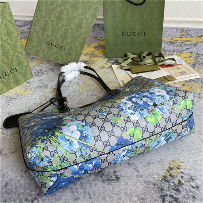 Gucci Reversible GG Tote 368568 Flower Blue High