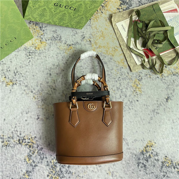 Gucci Diana Small Tote bag Leather 750396 Brown High