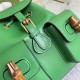 Gucci BAMBOO SMALL BACKPACK 702101 Leather Green High