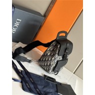 Dior MINI GALLOP SLING BAG Dior Oblique Jacquard & grained calfskin High