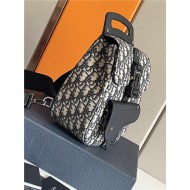 Dior MINI GALLOP SLING BAG Dior Oblique Jacquard & grained calfskin High