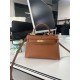 Hermes Kelly Mini II Bag Epsom Leather WAX Silver/Gold Metal Gold High