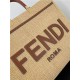 MEDIUM Fendi SUNSHINE Shopper Straw Natural High