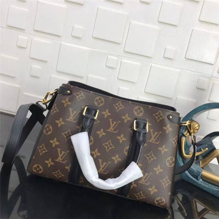 Louis Vuitton Soufflot BB Bag Monogram Canvas Black High