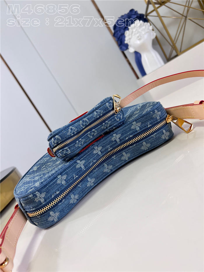 Louis Vuitton Croissant MM Monogram Denim M46856 High