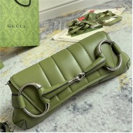 Gucci HORSEBIT CHAIN MEDIUM SHOULDER BAG Leather 764255 Green High