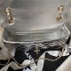 Chanel FLAP BAG & STAR COIN PURSE AS4648 Mirror Calfskin, Metallic Calfskin & Gold-Tone Metal Silver A