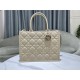 MEDIUM Dior BOOK TOTE Macrocannage Calfskin Beige High