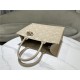 MEDIUM Dior BOOK TOTE Macrocannage Calfskin Beige High