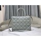 MEDIUM Dior BOOK TOTE Macrocannage Calfskin Grey High