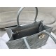 MEDIUM Dior BOOK TOTE Macrocannage Calfskin Grey High