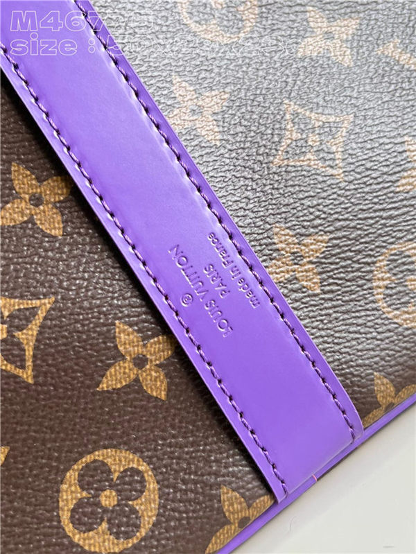 Louis Vuitton Keepall Bandoulière 50 Monogram Macassar M46775 Purple High