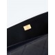 Chanel FLAP BAG 24C AS4661 Grained Calfskin Gold-Tone Metal Black A