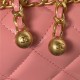 Chanel MINI FLAP BAG Calfskin & Gold-Tone Metal AS2615 Pink A