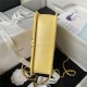 Chanel SMALL FLAP BAG Calfskin & Gold-Tone Metal AS2649 Yellow A