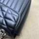 GG MARMONT MEDIUM SHOULDER BAG 443496 Leather Black High