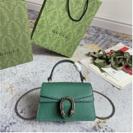 DIONYSUS MINI TOP HANDLE BAG 752029 Leather Green high