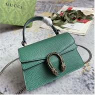 DIONYSUS MINI TOP HANDLE BAG 752029 Leather Green high