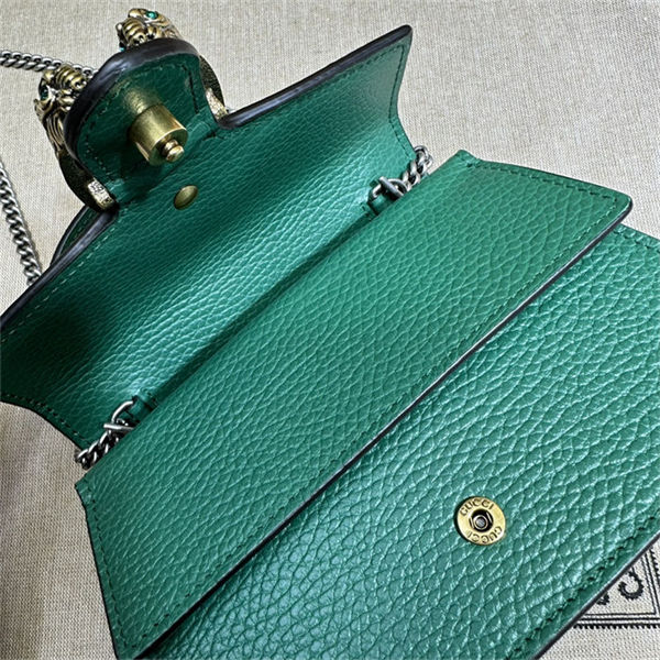 DIONYSUS MINI TOP HANDLE BAG 752029 Leather Green high