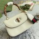 Gucci Bamboo 1947 Medium top handle bag Leather White 672206 High